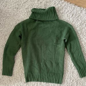 Soft green turtleneck